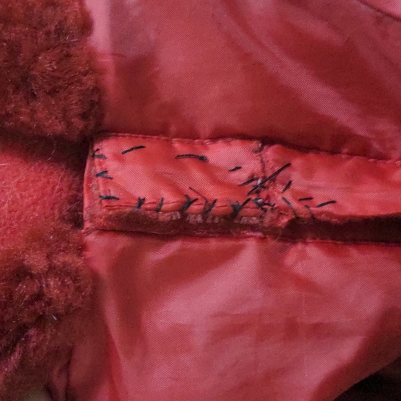 ❤️ Red Hooded Dog Jacket Sz Sm - Picture 4 of 6